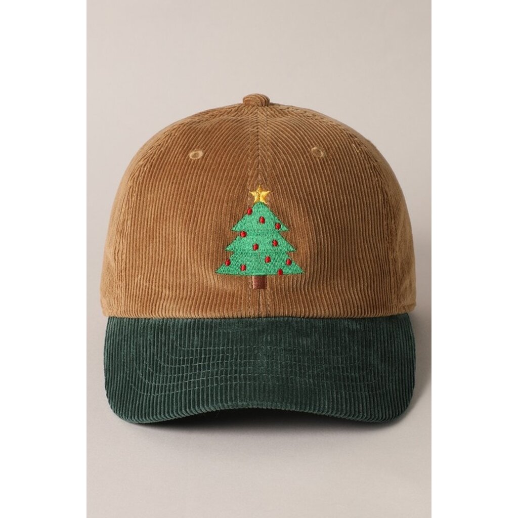 Fashion City Fashion City Christmas Tree Corduroy Hat