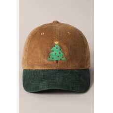 Fashion City Fashion City Christmas Tree Corduroy Hat
