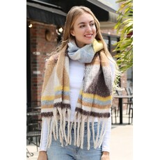 Fashion City Fashion City Multi Geo Chunky Scarf