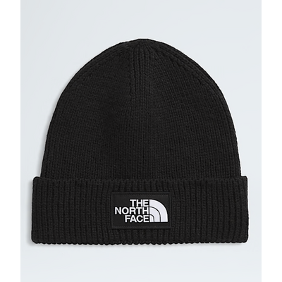 North Face Logo Box Cuffed Beanie