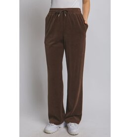 Love Tree Elastic Waist Velour Sweatpants