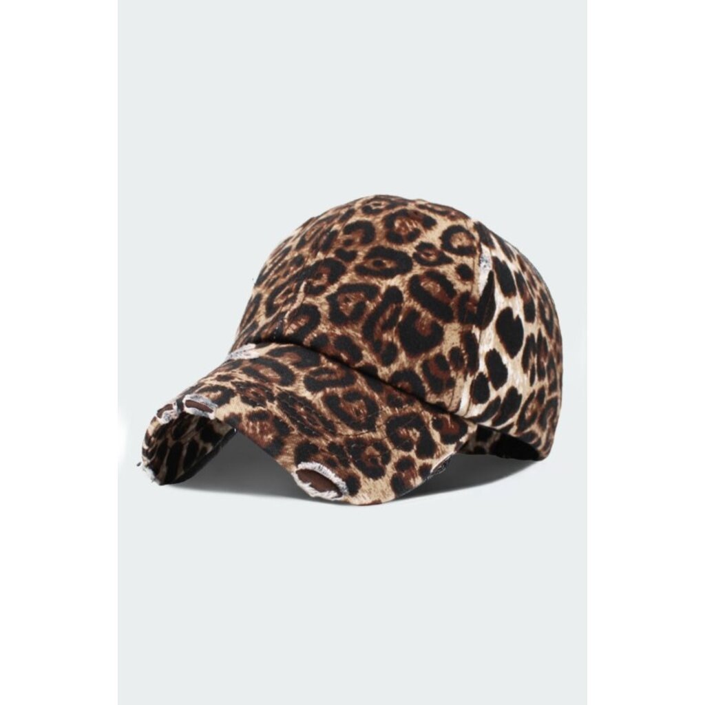 Wona Wona Leopard Pattern Vintage Baseball Cap