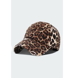 Wona Leopard Pattern Vintage Baseball Cap