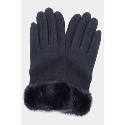 Wona Fuzzy Faux Fur Smart Touch Gloves
