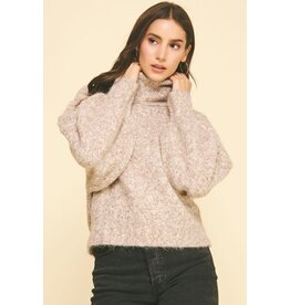 Pinch Turtle Neck Knit Sweater