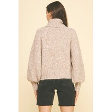 Pinch Pinch Turtle Neck Knit Sweater