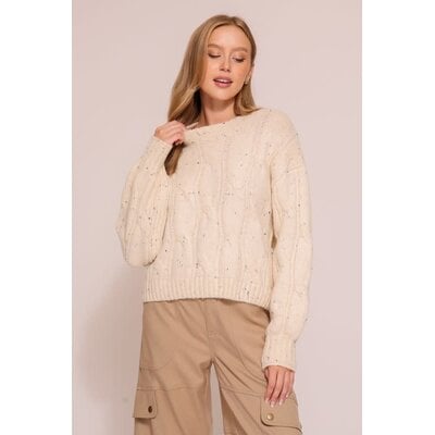 Lumiere Cable Knit Sweater