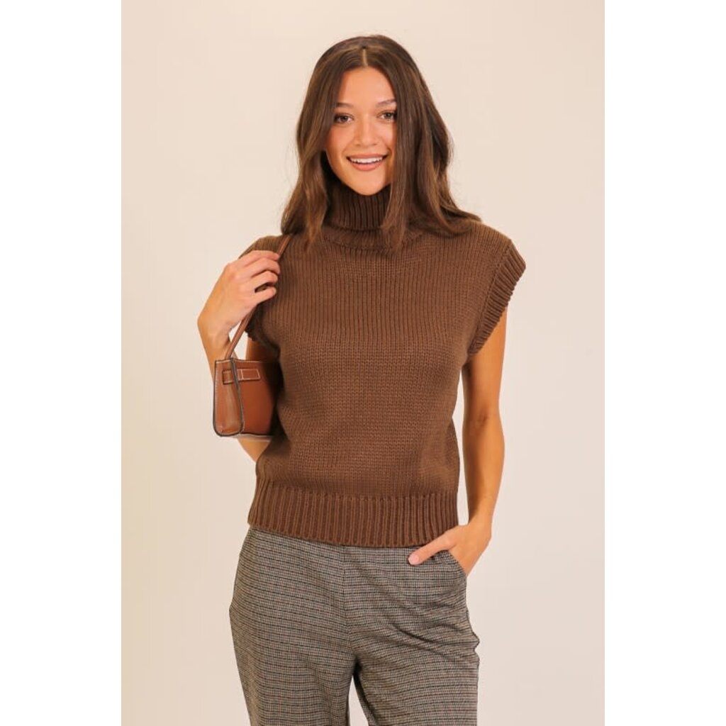 Lumiere Lumiere Modern Turtleneck Sweater Vest