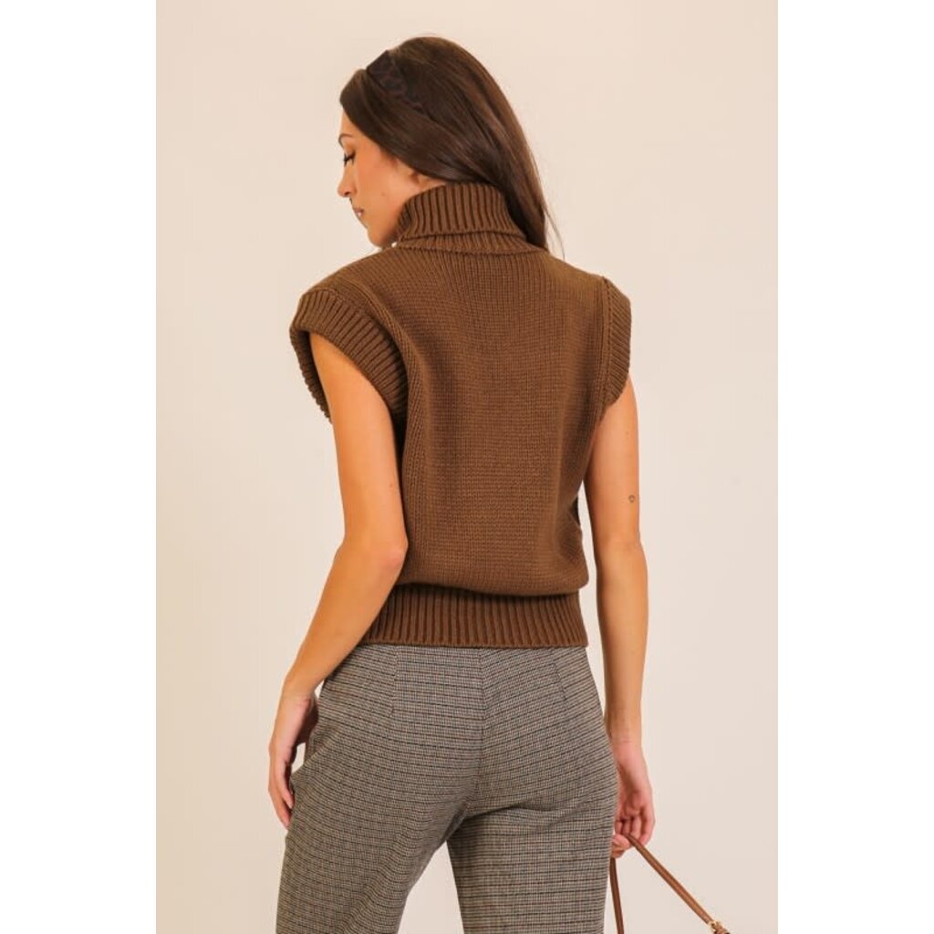 Lumiere Lumiere Modern Turtleneck Sweater Vest