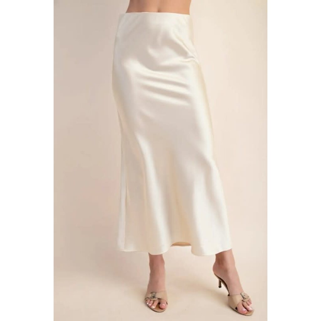 Style U Style U Elastic Waist Midi Skirt
