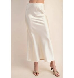 Style U Elastic Waist Midi Skirt