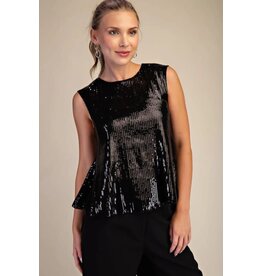 Style U Sequin Peplum Top