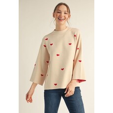 Style U Style U Heart Sweater Top