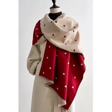 Swan Madchen Swan Madchen Heart Colorblock Faux Cashmere Scarf