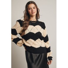 Forte Forte Wave Knit Chevron Pullover