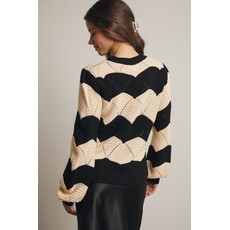Forte Forte Wave Knit Chevron Pullover