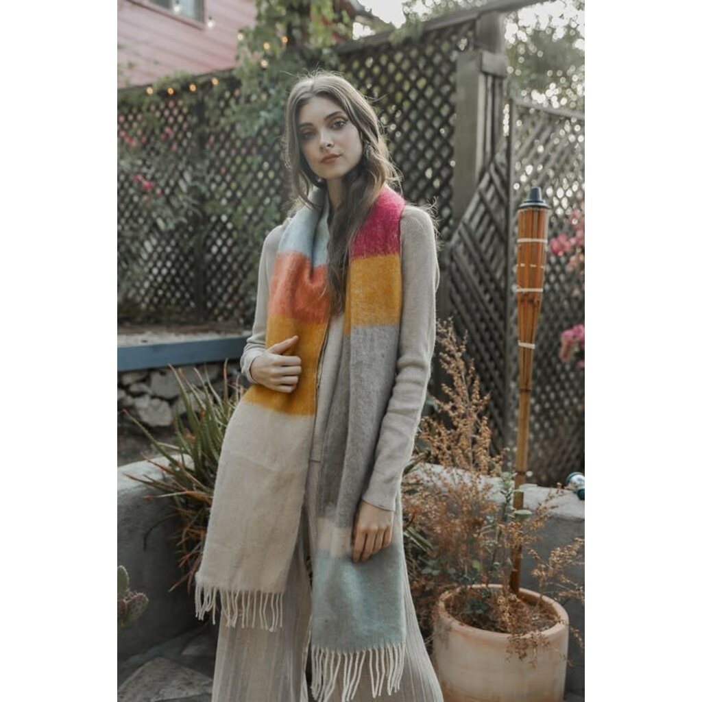 Leto Collection Leto Collection Soft Mohair Scarf