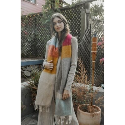 Leto Collection Soft Mohair Scarf