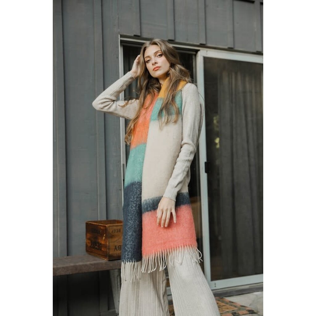 Leto Collection Leto Collection Soft Mohair Scarf