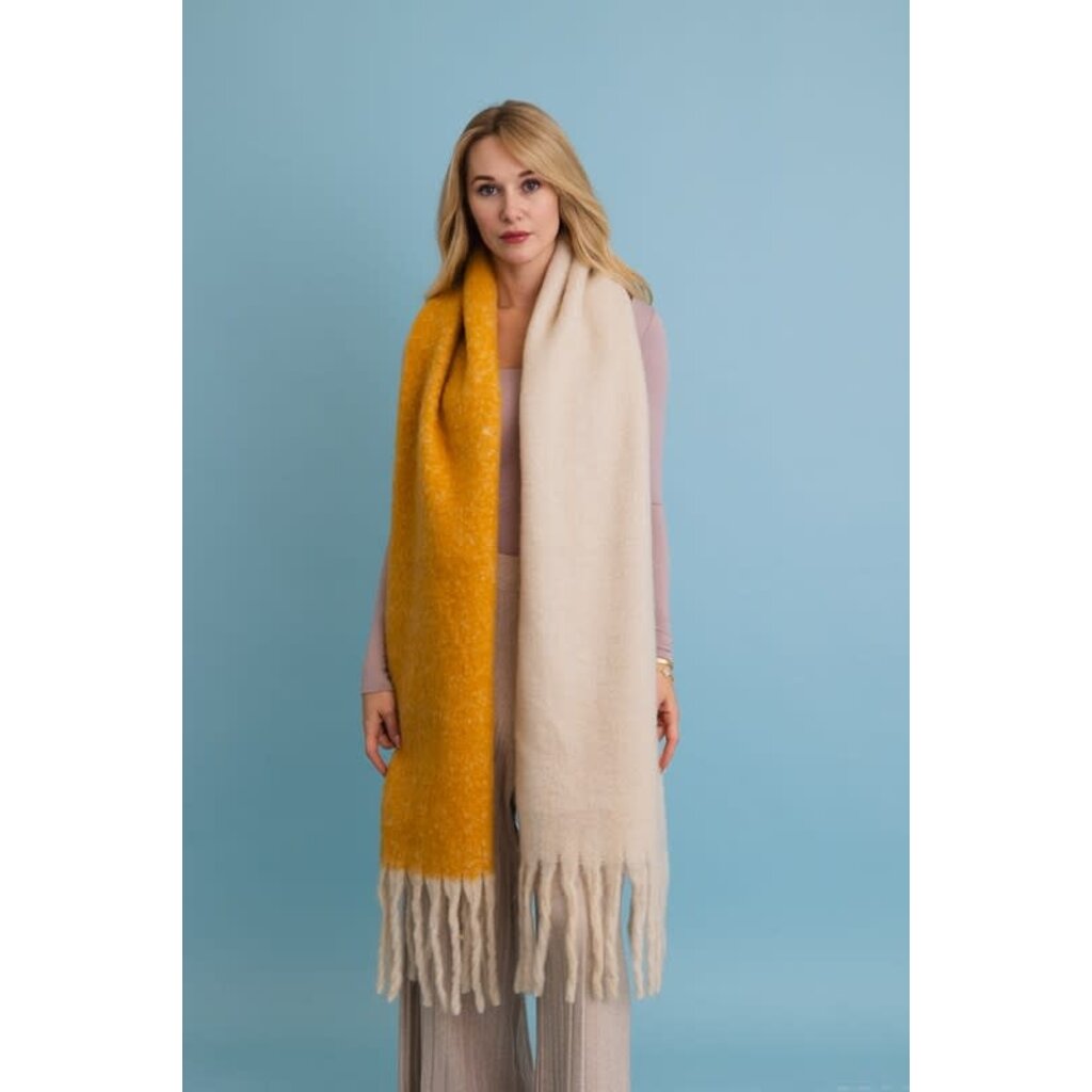 Leto Collection Leto Collection Cozy Tassel Scarf