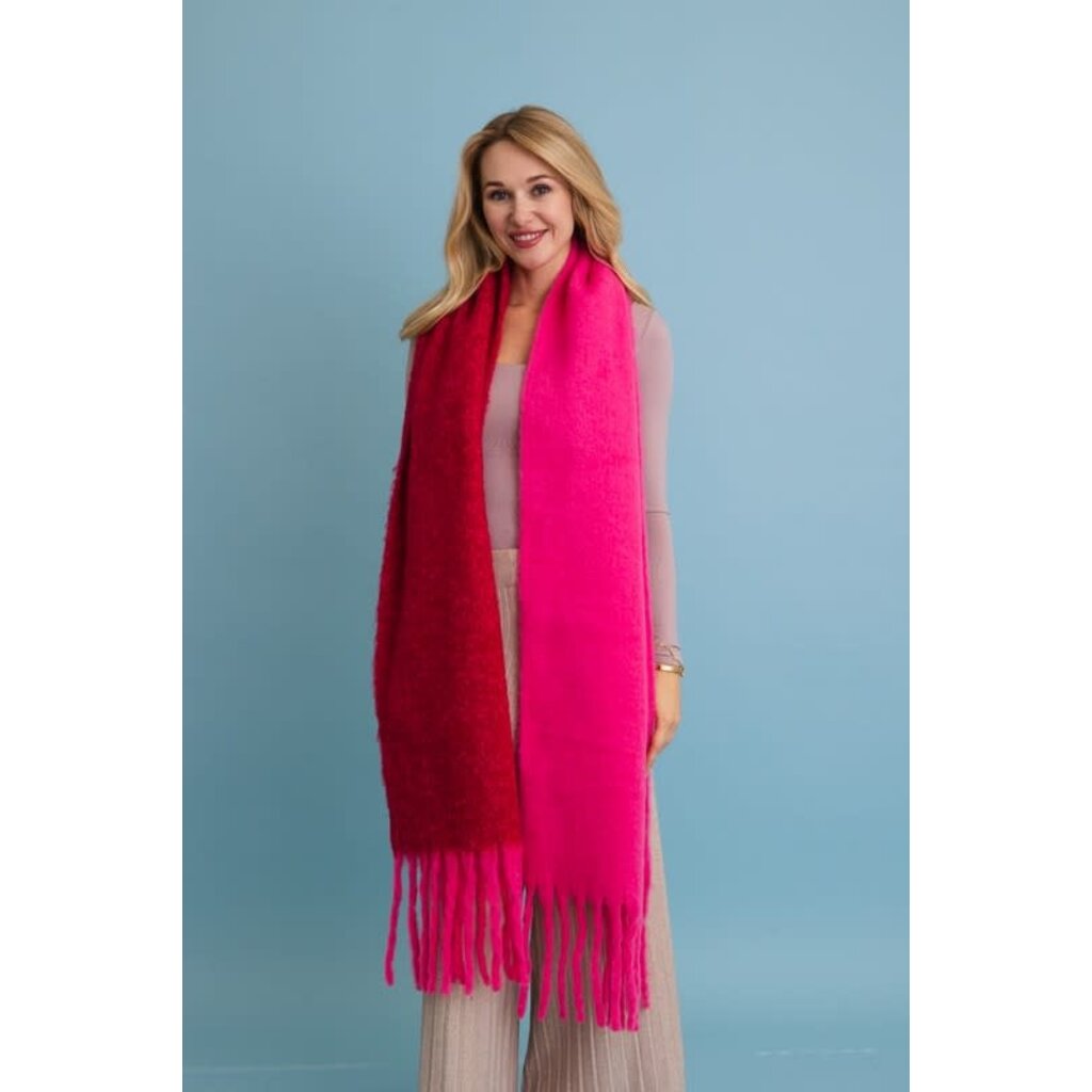 Leto Collection Leto Collection Cozy Tassel Scarf