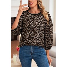Aiwee Fashion Aiwee Fashion Leopard Print Top