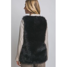 Love Tree Love Tree Long Faux Fur Vest