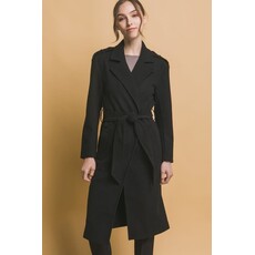 Love Tree Love Tree Tie Front Trench Coat