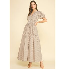 Pinch Striped Tiered Maxi Dress