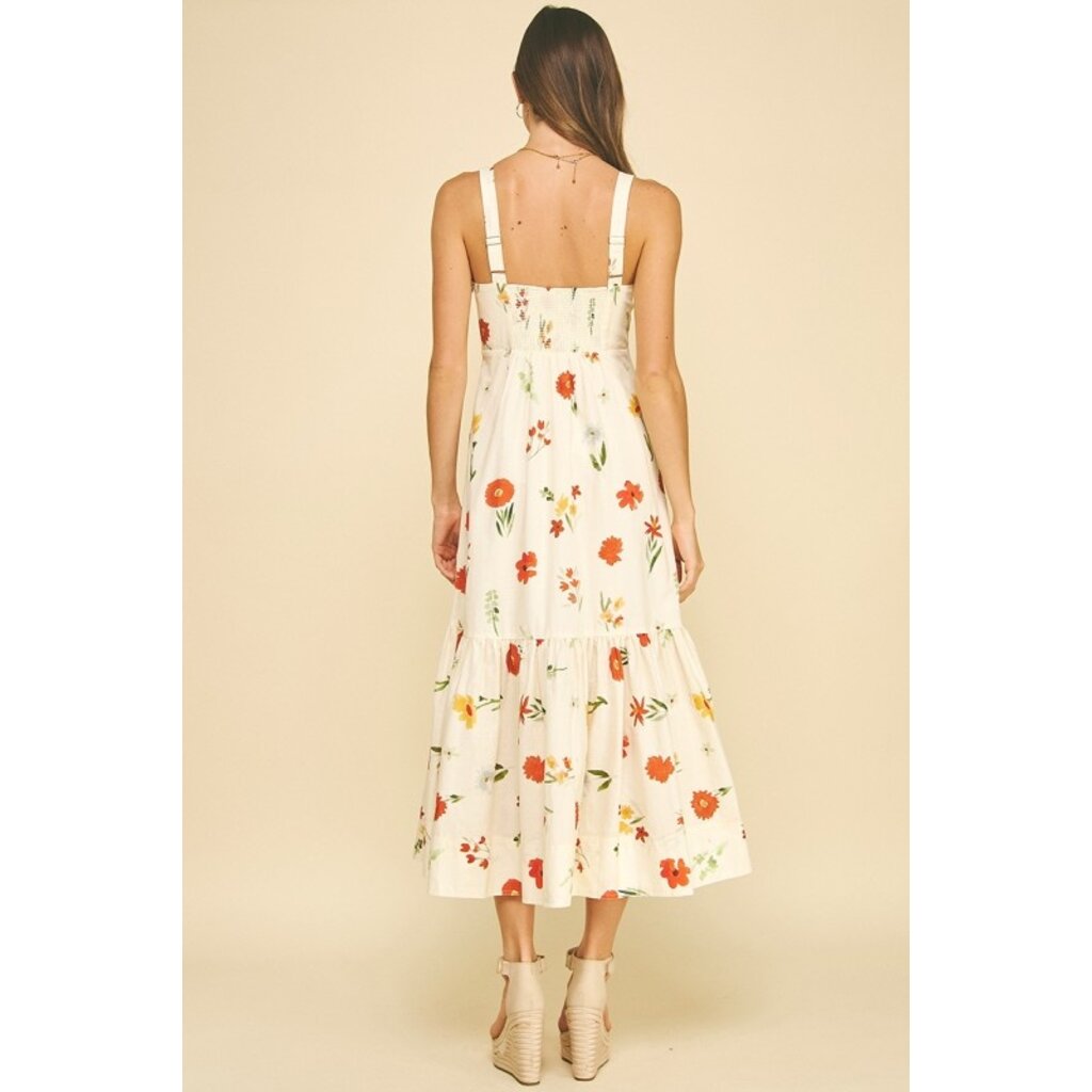Pinch Pinch Floral Tiered Maxi Dress 6615D
