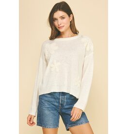Pinch Floral Embroidered Sweater