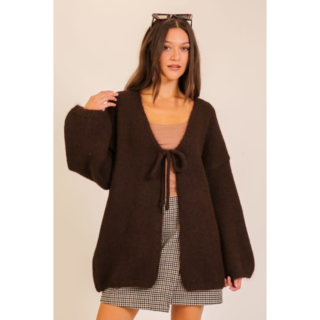 Lumiere Lumiere Aspen Tie Front Cardigan
