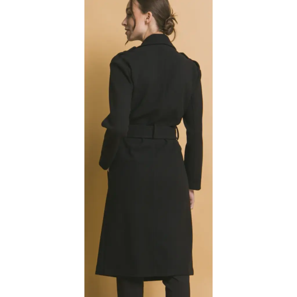 Love Tree Love Tree Tie Front Trench Coat