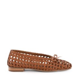 Seychelles Flagstaff Woven Leather Flat