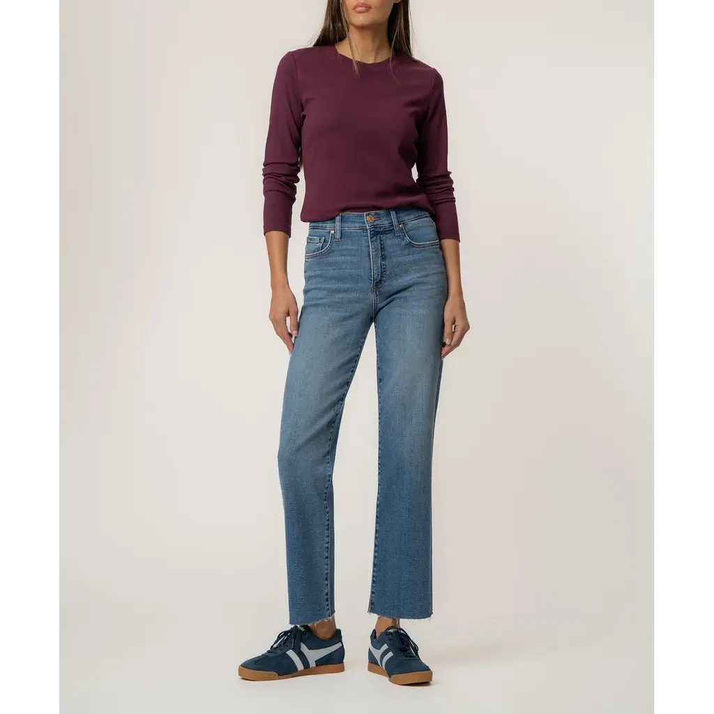 KUT Kut Avery High Rise Easy Straight Leg Jean