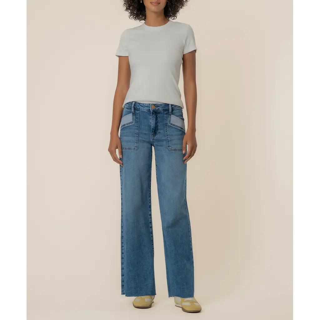 KUT Kut Maya High Rise Porkshop Wide Leg