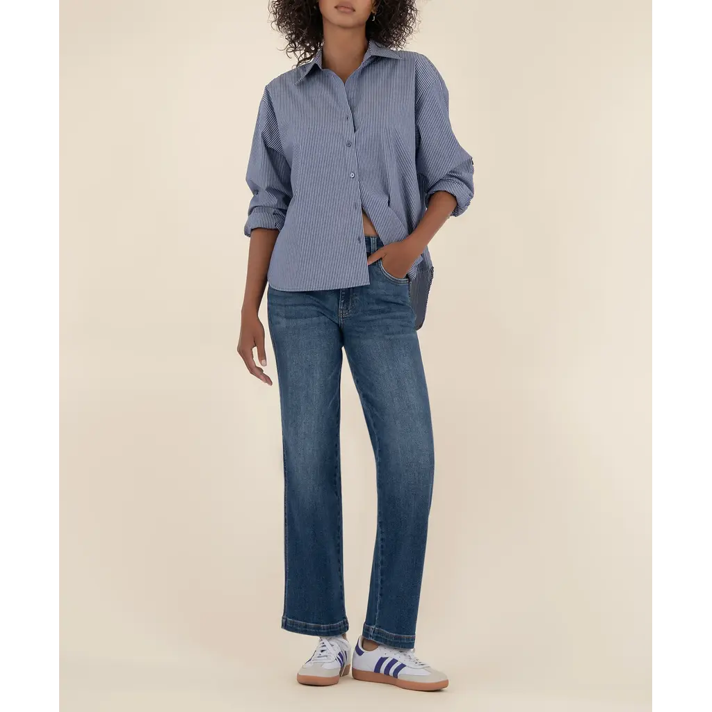 KUT Kut Pattie High Rise Straight Leg Jean