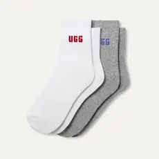 Ugg Ugg Quinlin Logo Quarter Sock 2 Pack