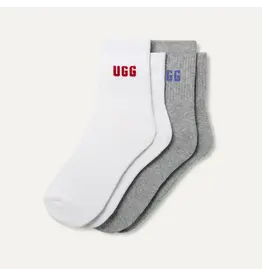 Ugg Quinlin Logo Quarter Sock 2 Pack