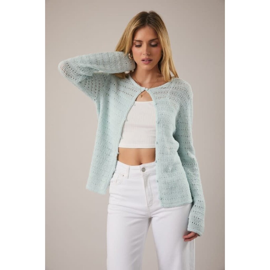 Sunday Edition Sunday Edition Pointelle Knit Cardigan