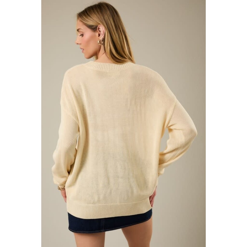 Sunday Edition Sunday Edition "fish" Graphic Sweater