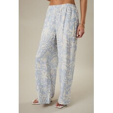 Sunday Edition Sunday Edition High Rise Elastic Waist Wide Pants