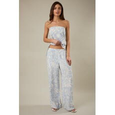 Sunday Edition Sunday Edition High Rise Elastic Waist Wide Pants