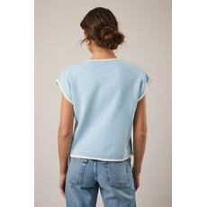 Sunday Edition Sunday Edition Wide Shoulder Knit Top