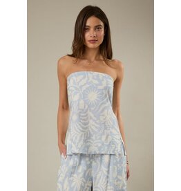 Sunday Edition Strapless Back Smocking Top