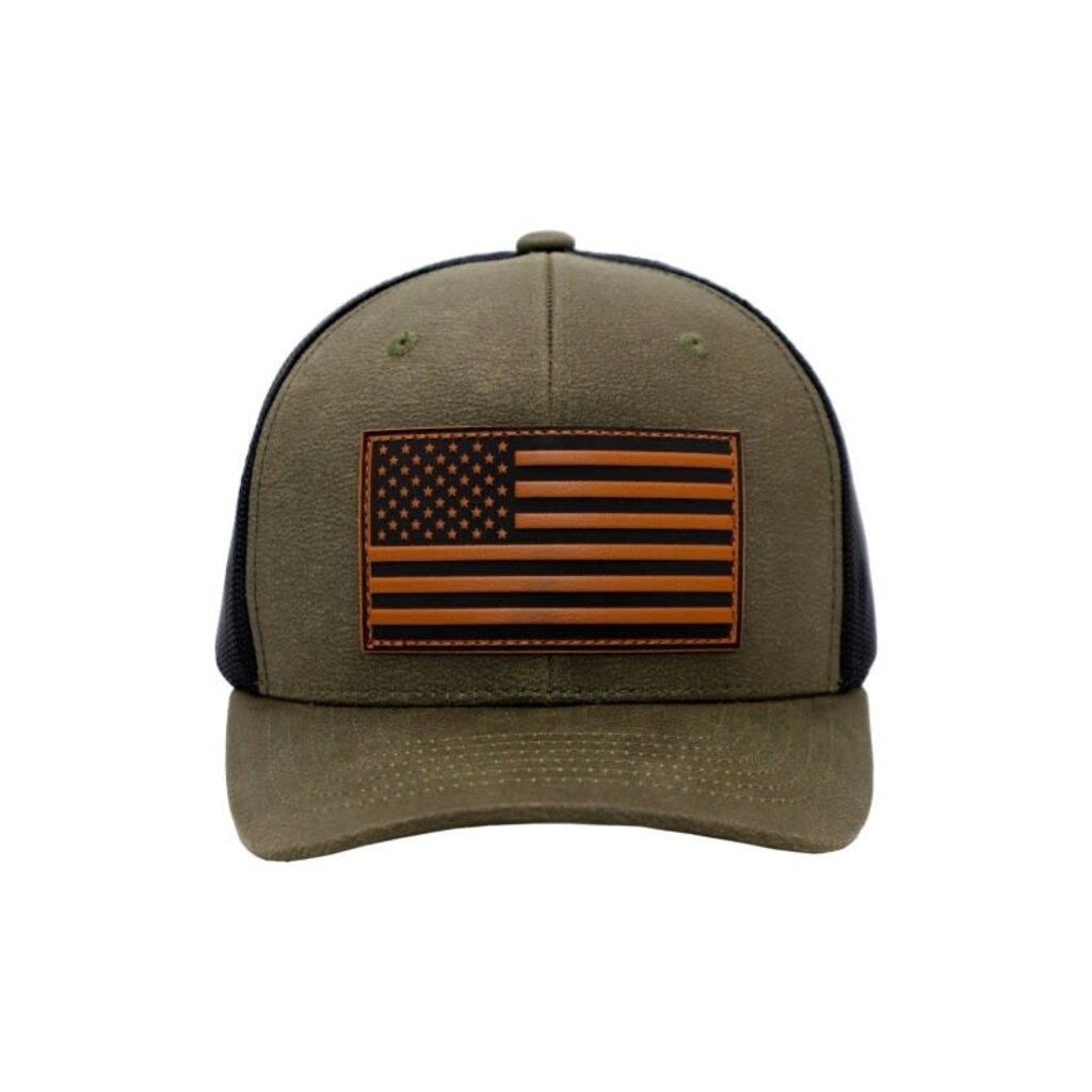 Cap Zone Cap Zone American Flag Patch Trucker Hat