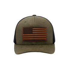 Cap Zone Cap Zone American Flag Patch Trucker Hat