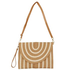 Boho Stripe Clutch Bag