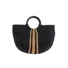 Cap Zone Cap Zone Wicker Hobo Bag
