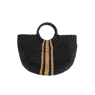 Cap Zone Wicker Hobo Bag